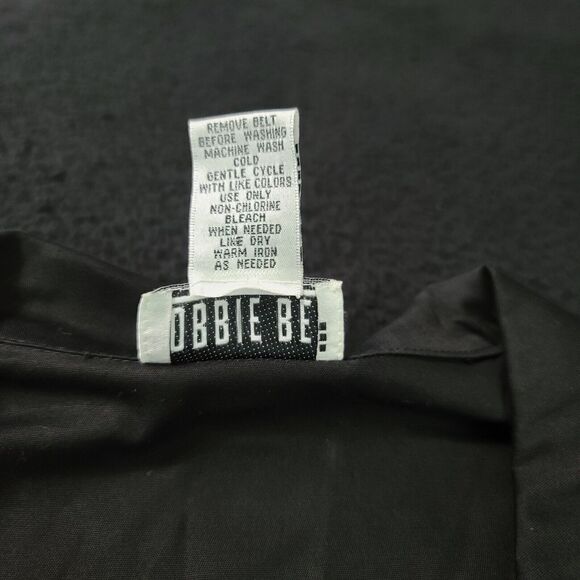 Robbie Bee Womens Belted Blazer Black Size 16 Cotton Blend Short Stretch Sleeve - Picture 6 of 12